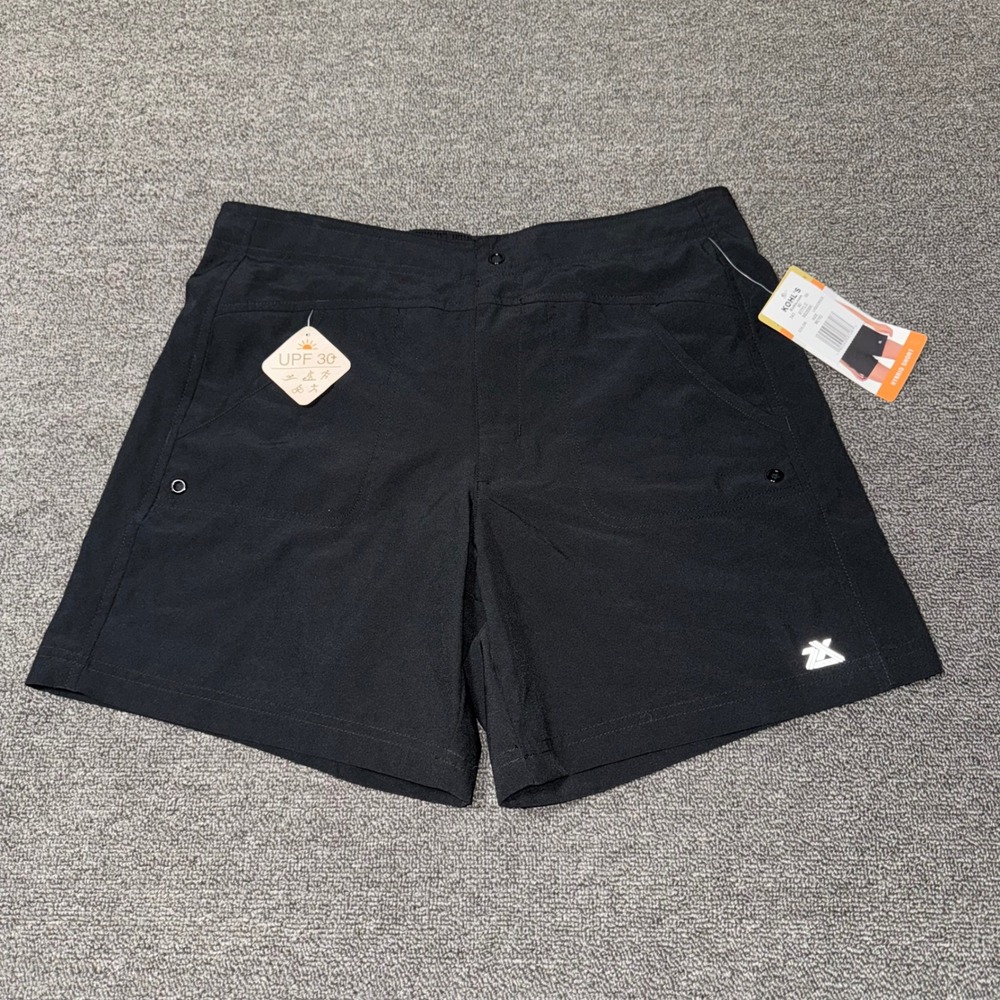NWT Zeroxposur Womens Sun Smart Hybrid Shorts Black UPF 30+ Size Medium Gorpcore